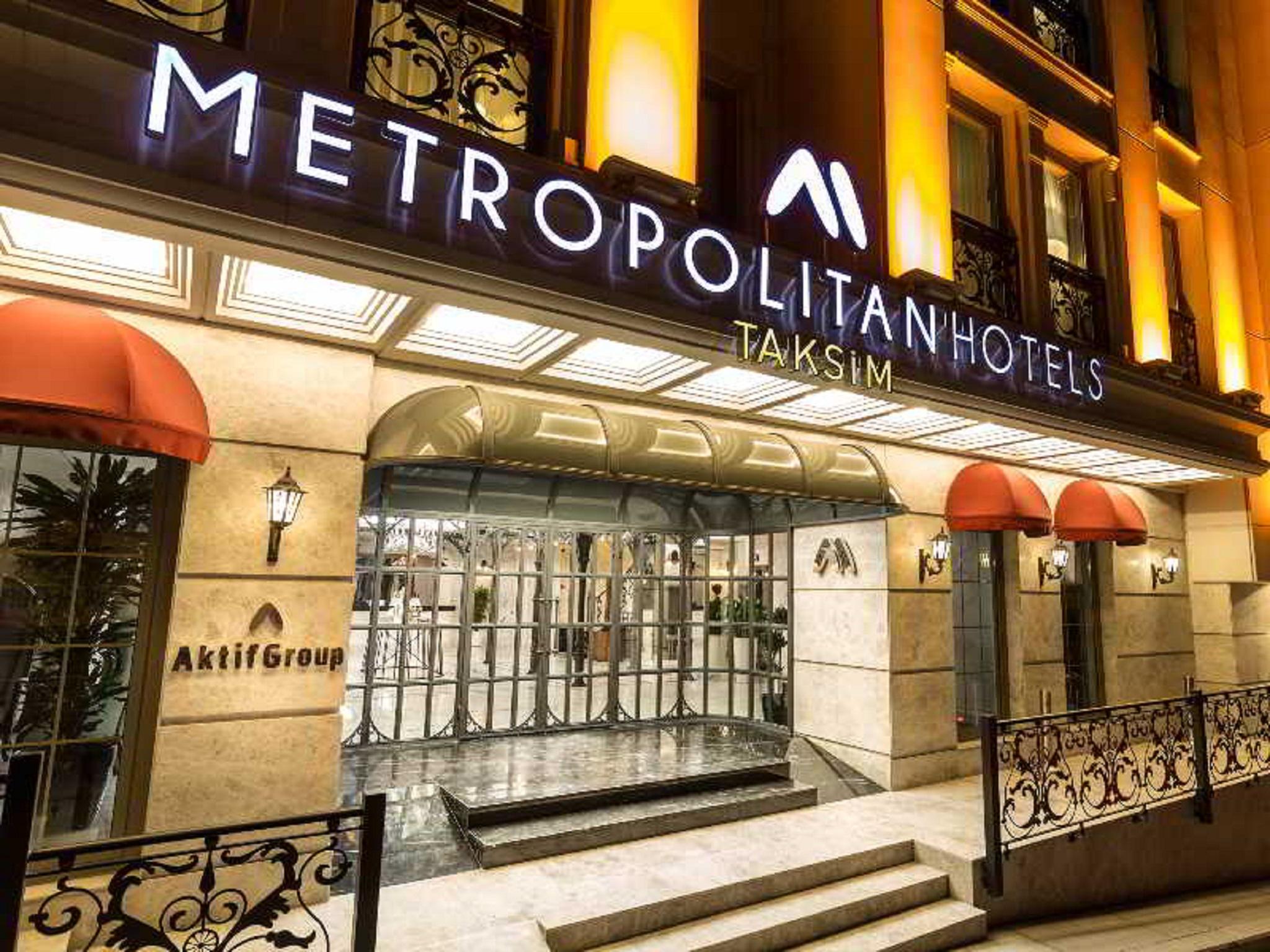 Metropolitan Hotels Taksim Istambul Exterior foto